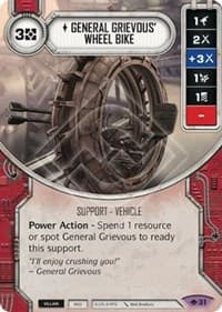General Grievous' Wheel Bike - Way of the Force - Star Wars: Destiny card