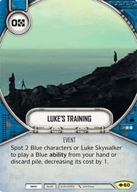 Luke's Training - Way of the Force - Star Wars: Destiny card
