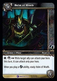 Helm of Wrath - Onyxia's Lair Treasure - WoW card