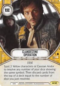 Clandestine Operation - Way of the Force - Star Wars: Destiny card