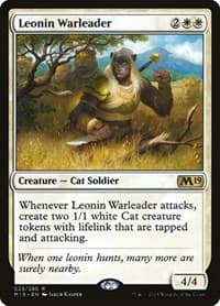 Leonin Warleader - Core Set 2019 - Magic: The Gathering card