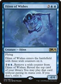 Djinn of Wishes - Core Set 2019 - Magic: The Gathering card