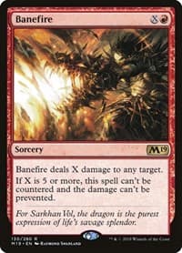 Banefire - Core Set 2019 - Magic: The Gathering card