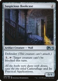 Suspicious Bookcase - Core Set 2019 - Magic: The Gathering card