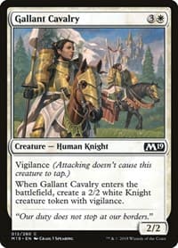 Gallant Cavalry - Core Set 2019 - Magic: The Gathering card