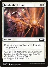 Invoke the Divine - Core Set 2019 - Magic: The Gathering card
