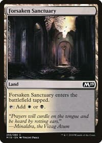 Forsaken Sanctuary - Core Set 2019 - Magic: The Gathering card
