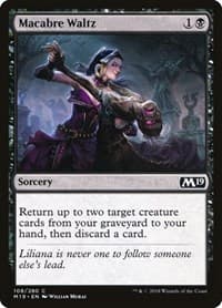 Macabre Waltz - Core Set 2019 - Magic: The Gathering card