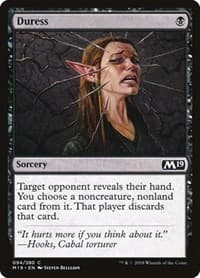 Duress - Core Set 2019 - Magic: The Gathering card