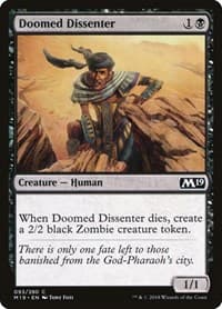 Doomed Dissenter - Core Set 2019 - Magic: The Gathering card