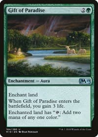 Gift of Paradise - Core Set 2019 - Magic: The Gathering card