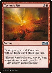 Tectonic Rift - Core Set 2019 - Magic: The Gathering card