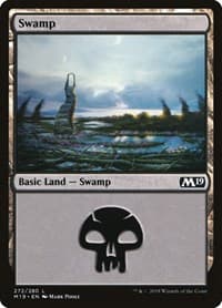 Swamp (272) - Core Set 2019 - Magic: The Gathering card