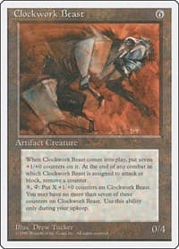 Clockwork Beast - Fourth Edition - Magic: The Gathering card