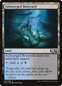 Submerged Boneyard - Core Set 2019 - Magic: The Gathering card