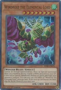 Windrose the Elemental Lord - Battles of Legend: Relentless Revenge - YuGiOh card