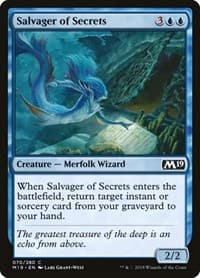 Salvager of Secrets - Core Set 2019 - Magic: The Gathering card