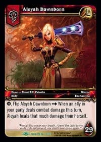 Aleyah Dawnborn - Dark Portal - WoW card