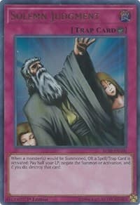 Solemn Judgment - Battles of Legend: Relentless Revenge - YuGiOh card