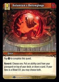 Solanian's Belongings - Dark Portal - WoW card