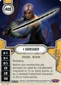 Darksaber (Card Only) - Way of the Force - Star Wars: Destiny card