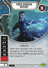 Force Sensitive Outcast - Way of the Force - Star Wars: Destiny card