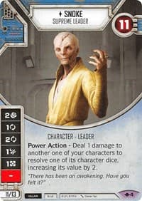 Snoke - Supreme Leader (Card Only) - Way of the Force - Star Wars: Destiny card