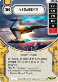 N-1 Starfighter - Way of the Force - Star Wars: Destiny card