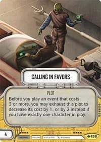 Calling in Favors - Way of the Force - Star Wars: Destiny card