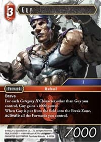 Guy - Opus VI - Final Fantasy TCG card