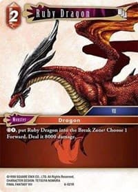 Ruby Dragon - Opus VI - Final Fantasy TCG card
