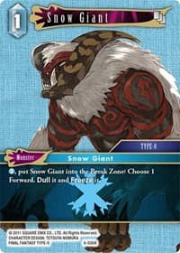 Snow Giant - Opus VI - Final Fantasy TCG card