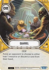 Quarrel - Way of the Force - Star Wars: Destiny card