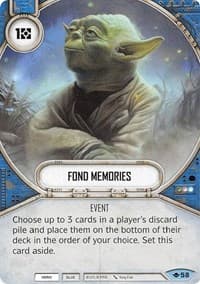 Fond Memories - Way of the Force - Star Wars: Destiny card