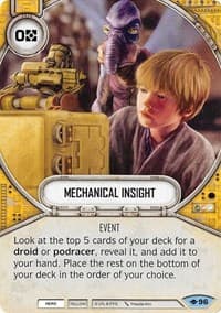 Mechanical Insight - Way of the Force - Star Wars: Destiny card