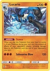 Lucario (SM - Burning Shadows) - Deck Exclusives - Pokemon card