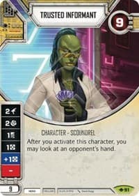Trusted Informant - Way of the Force - Star Wars: Destiny card