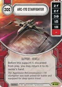 ARC-170 Starfighter - Way of the Force - Star Wars: Destiny card