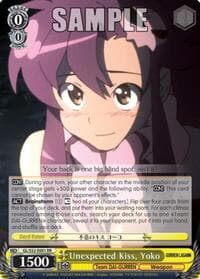 Unexpected Kiss, Yoko - Gurren Lagann - Weiss Schwarz card