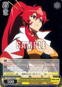 Team Super Galaxy DAI-GURREN, Yoko (SR) - Gurren Lagann - Weiss Schwarz card