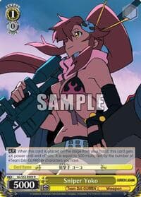 Sniper Yoko - Gurren Lagann - Weiss Schwarz card