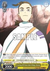 Setting Off from Adai Village, Rossiu - Gurren Lagann - Weiss Schwarz card