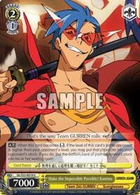 Make the Impossible Possible! Kamina - Gurren Lagann - Weiss Schwarz card