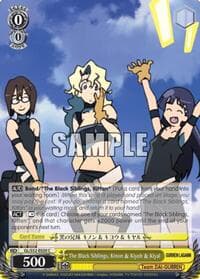 The Black Siblings, Kinon & Kiyoh & Kiyal - Gurren Lagann - Weiss Schwarz card