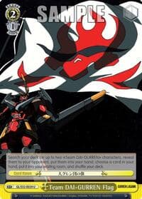 Team DAI-GURREN Flag - Gurren Lagann - Weiss Schwarz card