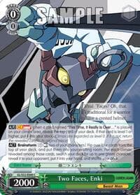 Two Faces, Enki - Gurren Lagann - Weiss Schwarz card