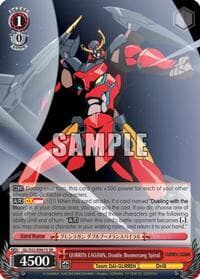 GURREN LAGANN, Double Boomerang Spiral (SR) - Gurren Lagann - Weiss Schwarz card