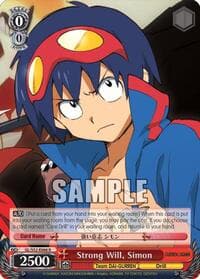Strong Will, Simon - Gurren Lagann - Weiss Schwarz card