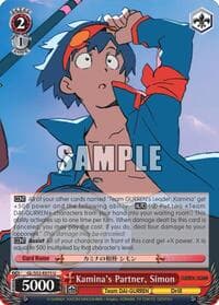 Kamina's Partner, Simon - Gurren Lagann - Weiss Schwarz card