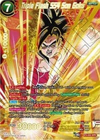 Triple Flash SS4 Son Goku (SPR) - Colossal Warfare - Dragon Ball Super: Masters card